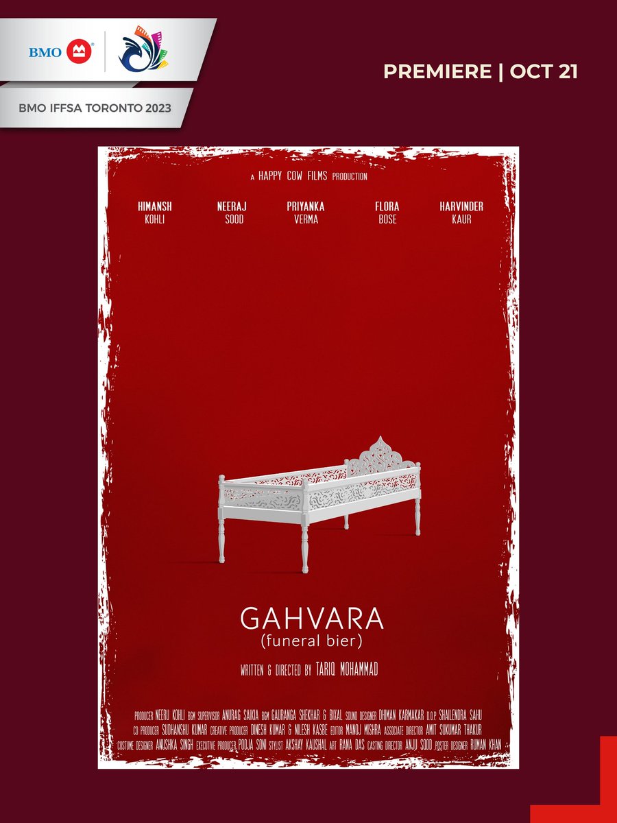 Our short film Funeral Bier 'Gahvara' will have its Canadian Premiere on 21st October 2.00 pm at IFFSA TORONTO 2023 #iffsatoronto #bmo #iffsa2023