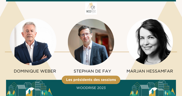 Focus sur les présidents de sessions du congrès WOODRISE 2023 :

✅ Dominique Weber, président de la session 1
✅ Stephan de Fay, président de la session 2
✅ Marjan Hessamfar, présidente de la session 3
👉 Le programme complet : lnkd.in/eh6NweXz

#constructionbois