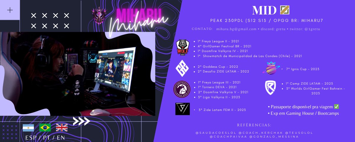 Ainda estou sob contrato até fim de mês com <a href="/saudadores/">Saudadores</a> mais eles me permitiram postar meu FA para receber propostas para jogar a GIRLGAMER.  

-  

Aún estoy con contrato con <a href="/saudadores/">Saudadores</a> y me permitieron publicar mi FA para recibir propuestas para jugar la girlgamer.
RT/like= 💗