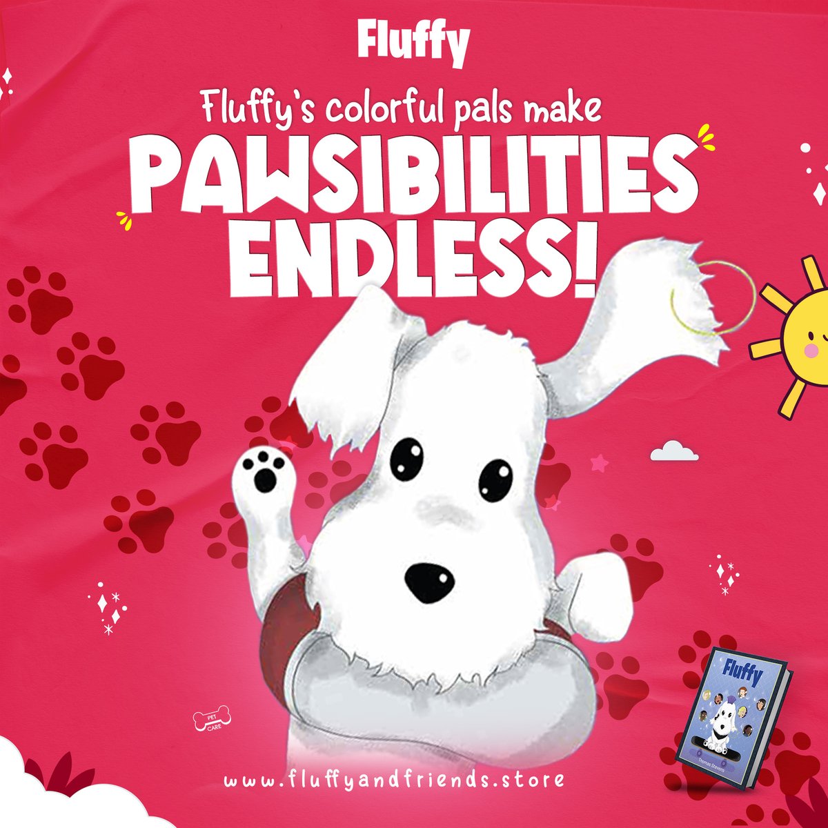 Pawsitively thrilling news, folks!

Fluffy's vibrant buddies are here to fetch some tail-wagging adventures!
amzn.com/1662454406/

#Fluffy #FluffyAndFriends #stopracism #endracism #friendshipgoals #friendships #dog #dogs #dogstagram #doglover #books #childrenbooks