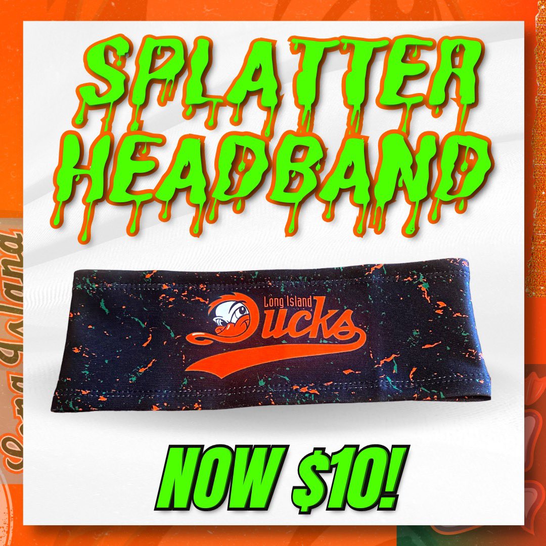 LIDucks's tweet photo. ๐จON SALE NOW๐จ
This weekโs #WaddleInWednesday deal features Ducks Splatter Headbands! Get yours today through Sunday for just $10!
๐๏ธ: https://t.co/xhploOzdQ4 https://t.co/uaTPpB2MKY