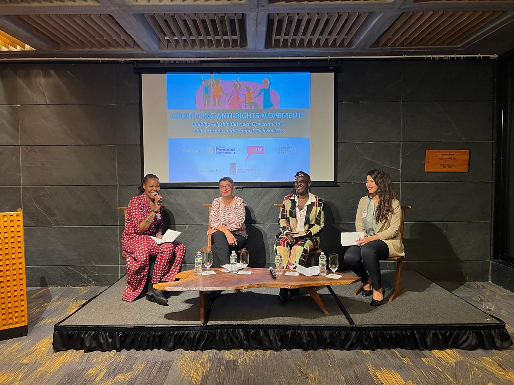 Feminist Foreign Policy Collaborative (@theffpcollab) on Twitter photo Some key takeaways from our #UNGA78 event on anti-gender movements:
1โฃ From the grassroots to government, the UN to foundations, feminists are feeling the impact of the growing anti-rights movement.
2โฃThe key to pushing back? Unite in #collaboration.
<a href="/CMI_CountMeIn/">Count Me In!</a> <a href="/DutchMFA/">Dutch Ministry of Foreign Affairs ๐ณ๐ฑ</a> Some key takeaways from our #UNGA78 event on anti-gender movements:
1โฃ From the grassroots to government, the UN to foundations, feminists are feeling the impact of the growing anti-rights movement.
2โฃThe key to pushing back? Unite in #collaboration.
<a href="/CMI_CountMeIn/">Count Me In!</a> <a href="/DutchMFA/">Dutch Ministry of Foreign Affairs ๐ณ๐ฑ</a>