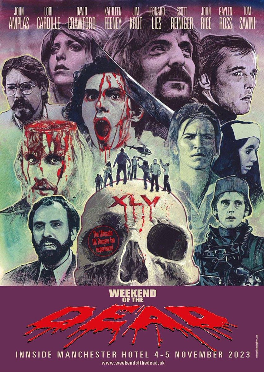 How many heads can you fit on a poster? Then add one more without the skin! This year's 'Weekend Of The Dead' poster has just been completed.