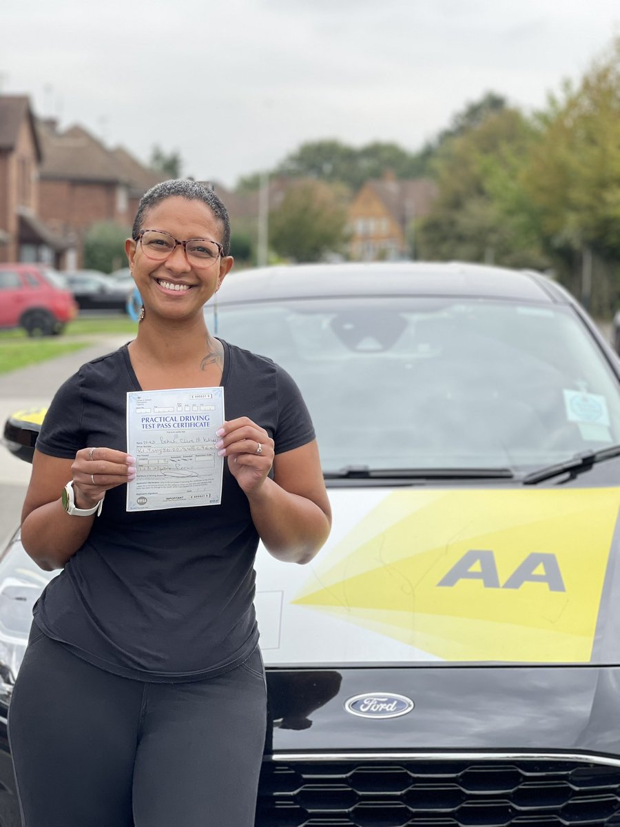 A brilliant 1st time pass today Bahati. It’s been great fun helping you get prepared for your test. 🚘🔑🏆 . #pinner #ealing #hanwell #northolt #ruislip #drivingtestpassed #drivingtest #driving #drivingtestpass