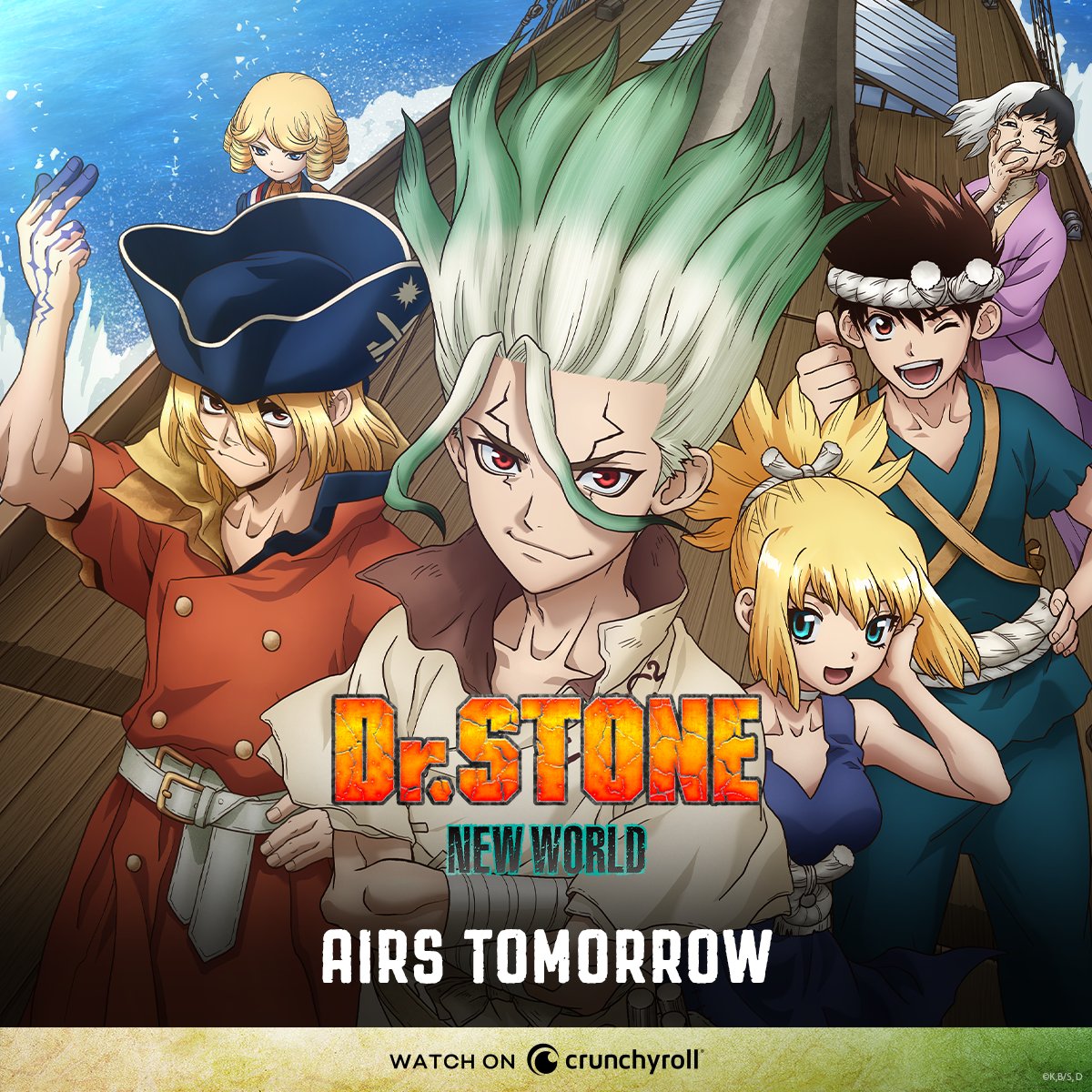 Dr. STONE New World to Premiere on Crunchyroll April 6 - Three If By Space