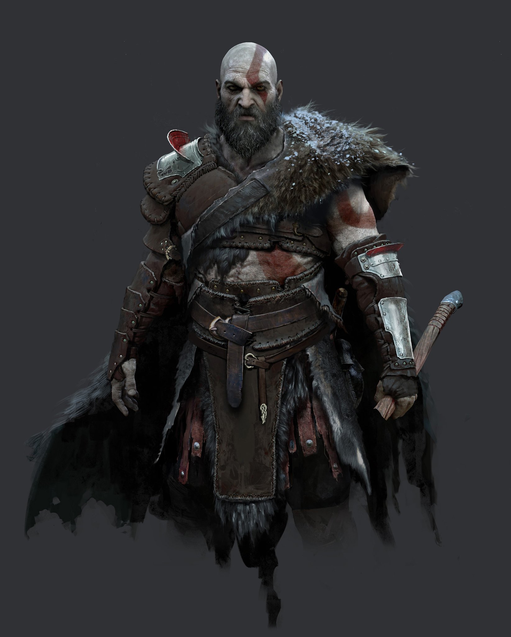 Santa Monica Studio – God of War Ragnarök on X: Check out this concept art  of Baldur from God of War (2018)! Baldur is covered in a mix of personal  and protection