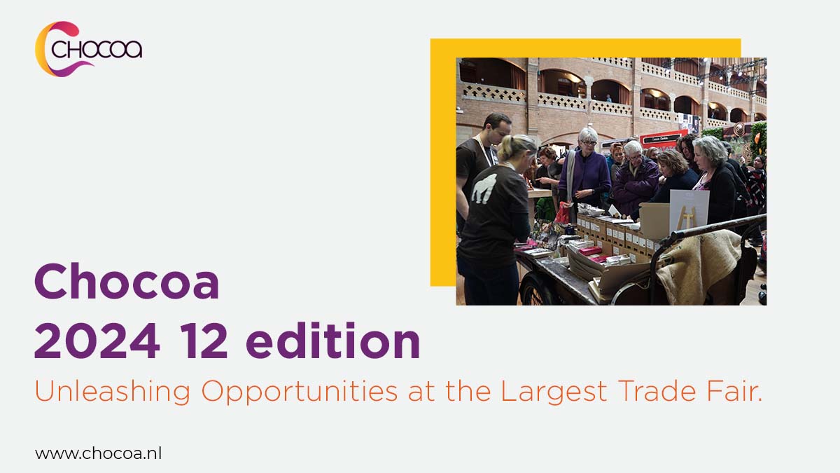 Prepare for an unforgettable experience as Chocoa 2024 opens its doors to the world of chocolate. This highly anticipated event is not just a trade fair - it's a gateway to a world of limitless possibilities and incredible opportunities. ✨
 #sustainablecocoa #event #education