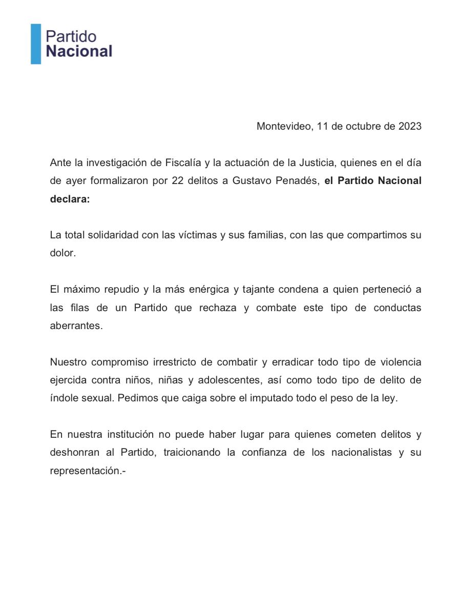 PNACIONAL's tweet photo. 🔵DECLARACIÓN 

 https://t.co/oXa8fCIdfx https://t.co/76zNW897rt