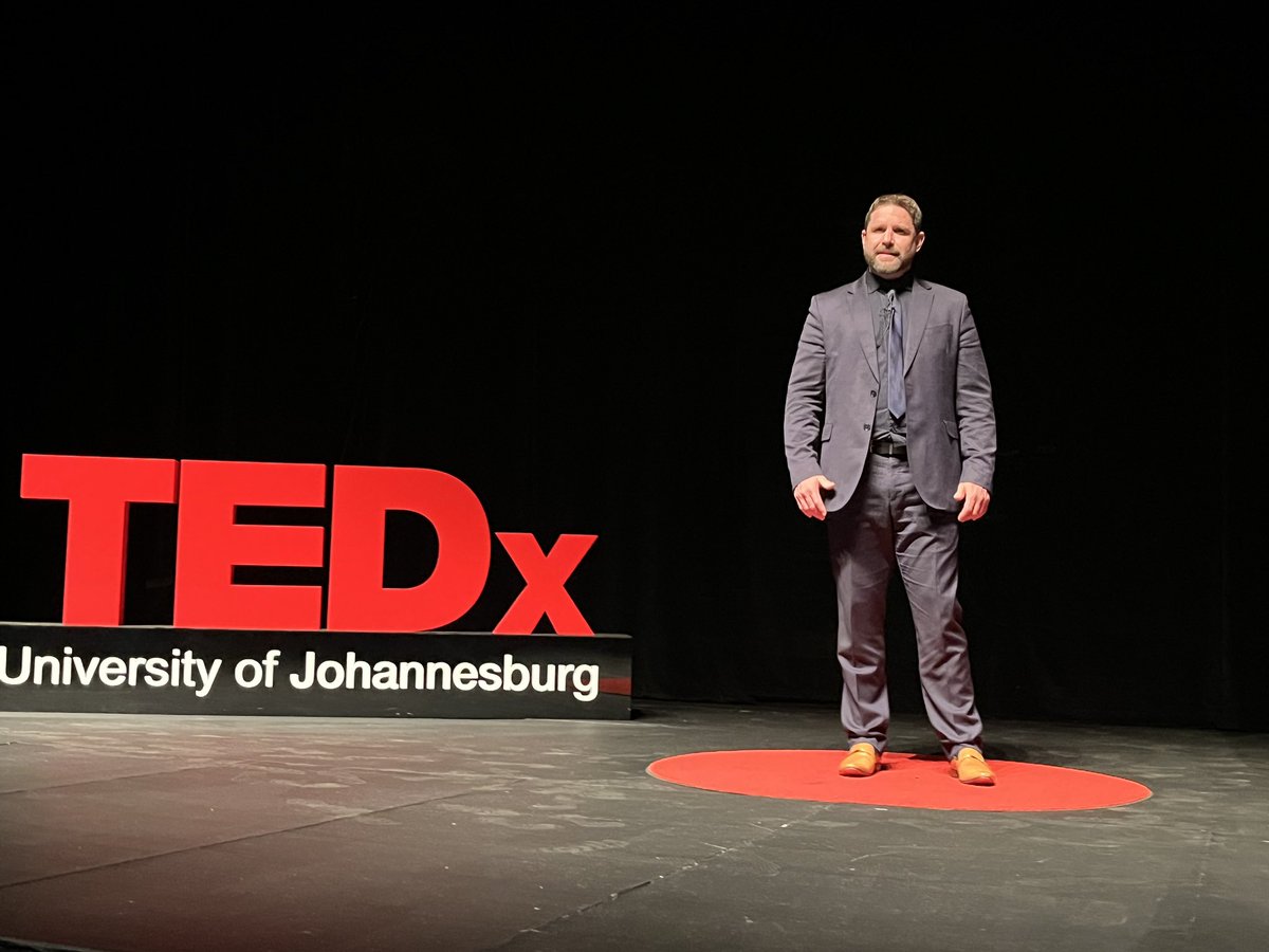 UJLibrary's tweet photo. Address by Ralph Speirs @RalphSpeirs @JSE_Group  Head of the Investment Challenge Portfolio at JSE #Sponsor @JSE_Group 
We adapt and adopt the technology of the future
#tedtalks #UJLibrary 
#TEDXUJHB #TEDXUniversityofJohannesburg  #TEDx2023  #TEDxTalks  #ReEngineeringHumanity https://t.co/G06nbkvSHn