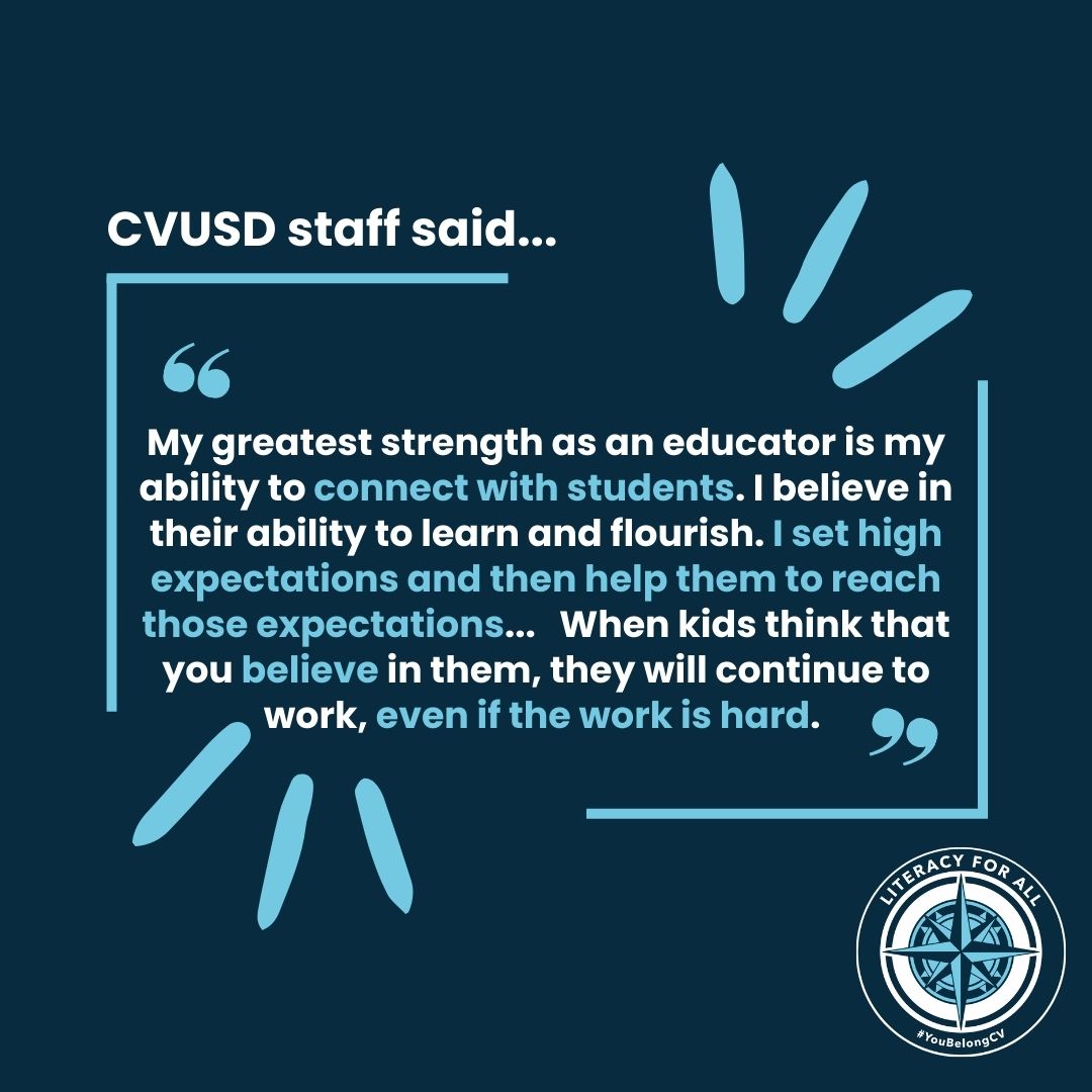 CVUSDLiteracy's tweet photo. Programs Don't Teach, Humans Do.
@CajonValleyUSD staff on 10/9 #CVMondayMessage
Fill out your response here: https://t.co/mYQhLHte1x https://t.co/iXon0EGHNz