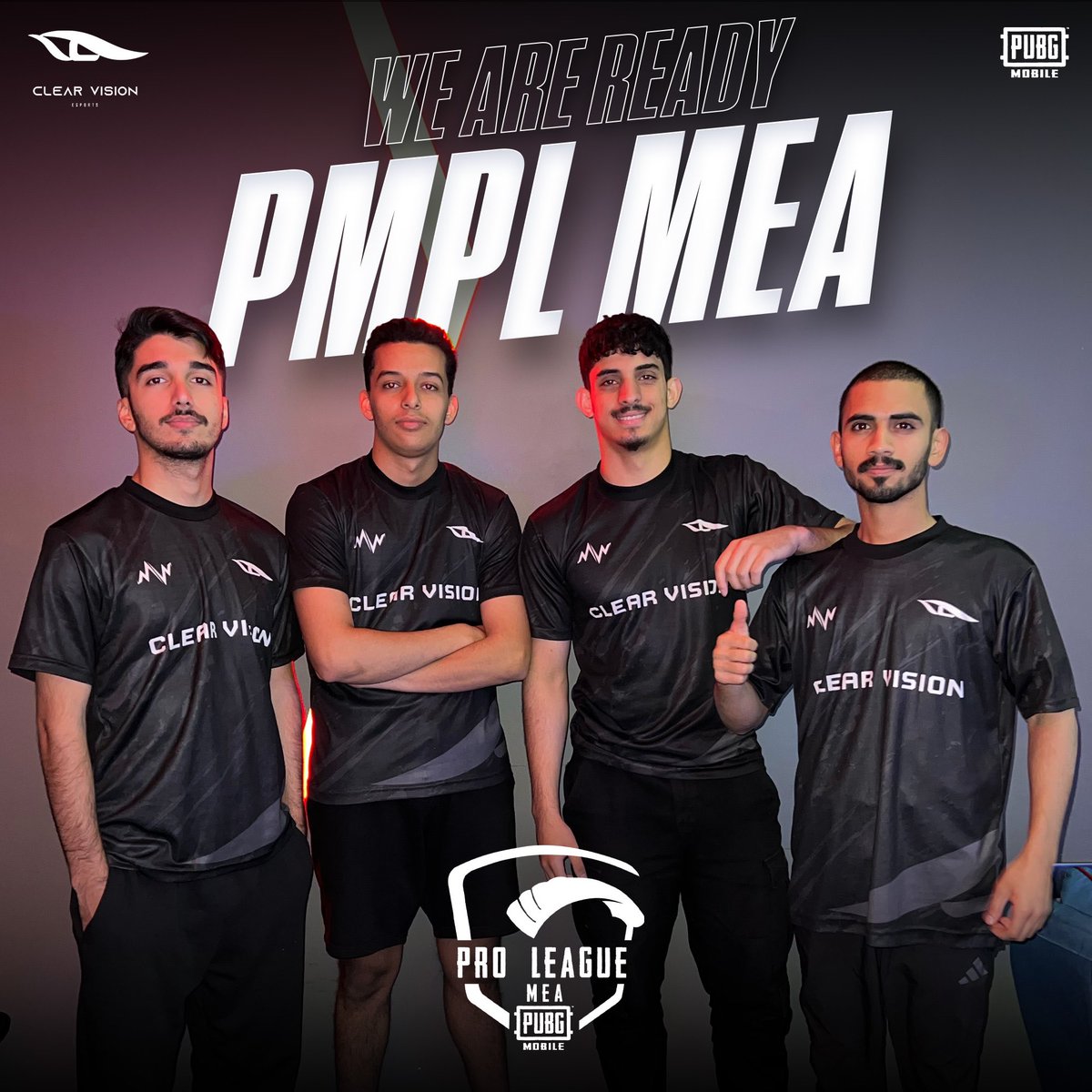 ClearVisionES's tweet photo. أبطالنا مستعدون لـ PMPL MEA 👑🔥

#pubgmobile #pubgmesports #pmplmeachamp #clearvisionesports #letskeepitclear https://t.co/sOwJ1Gi8oc