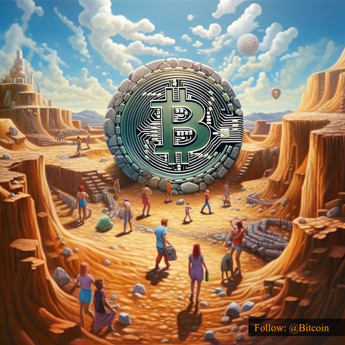 #Bitcoin: a monument to the decentralized dreams of a digital revolution.
