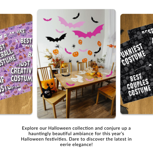 👻 #SpookySeason Inspiration from Koyal Wholesale

Transform your #Halloween decor!

Set the stage for a ghoulishly glamorous Halloween Feast with our new paper placemats, table tent place cards, signs, party favors, &amp; more!

koyalwholesale.com/collections/ha…