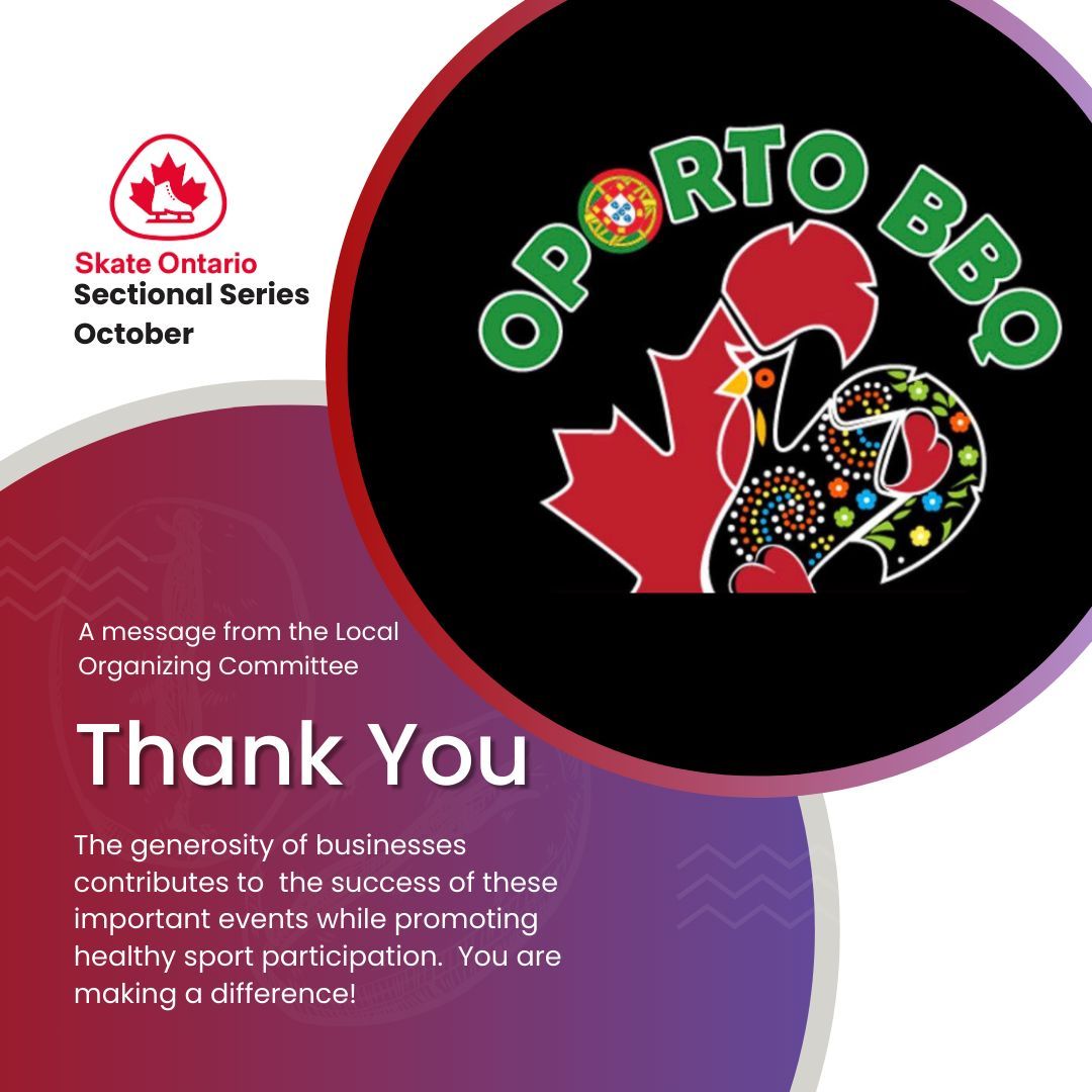 The generosity of businesses contributes to the success of these important events while promoting healthy sports participation. You are making a difference! Thank you to O porto BBQ for your generous contributions to our events!