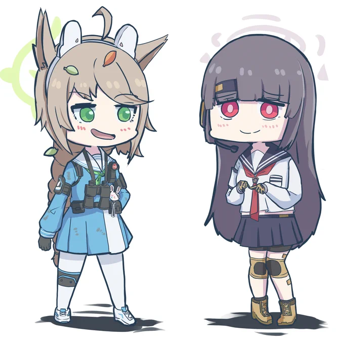 オトギとミユの装備交換会!#ブルアカ 