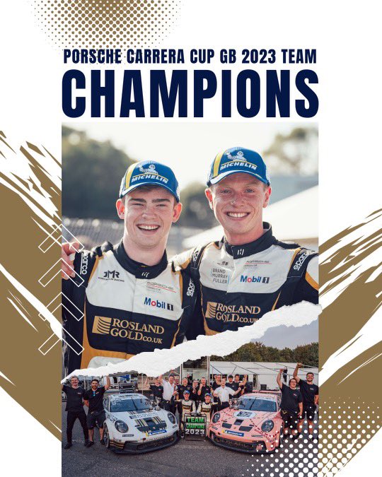 🏁  Rosland Gold Racing by Century Motorsport - Porsche Carrera Cup GB 2023 Team Champions. 🏆 🏁

<a href="/JamesKellett13/">James Kellett</a> <a href="/JoshMalinRacing/">Josh Malin</a> <a href="/Century_Msport/">Century Motorsport</a> <a href="/PorscheRaces_GB/">Porsche Motorsport GB</a> #PorscheMotorsport #GT3cup #CarreraCupGB #PCCGB #992
