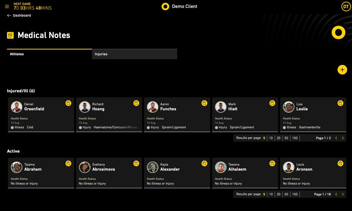 ORRECO1's tweet photo. Our Medical Notes module is available now through the @ORRECO1 Te@m Platform

Built with and in use by teams playing in @premierleague @MLS @LaLiga and the Saudi Pro League, Medical Notes was developed in the field with Elite Medical and Performance Practitioners. 

Medical Notes allows Te@m users to -

Log Injury / Illness records for their Athletes

Manage both Return to Training (RTT) and Return to Play (RTP)

Upload videos, medical scans, text notes and voice notes related to the injury directly to the platform

Medical Notes is part of the Te@m modular platform and seamlessly interconnects with our existing BioMarkers 3.0, Recovery Lab, Wellness Tracking, Menstrual Health, Content Creation, Travel Planner @Thlete app and other modules.

Contact us at info@orreco.com to schedule a demo

#team #medicalnotes #recovery #biomarkers #personalized #datascience #sportscience #athlete @Thlete