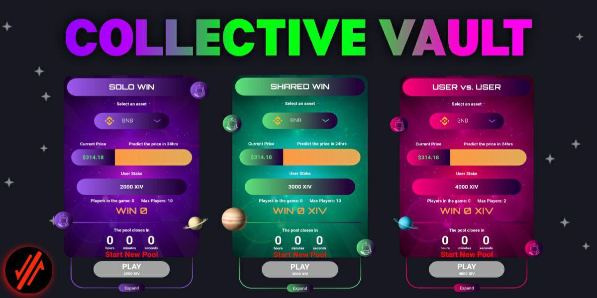 #Play2Win with your #XIV🚀 on the tracking vault that allows you #Earn more from #BTC #BNB #Ethereum or #ShibaInu  🤩👇🏻:
collective-vault.planetinverse.com

Nothing beats this #BSC 💎 right now!