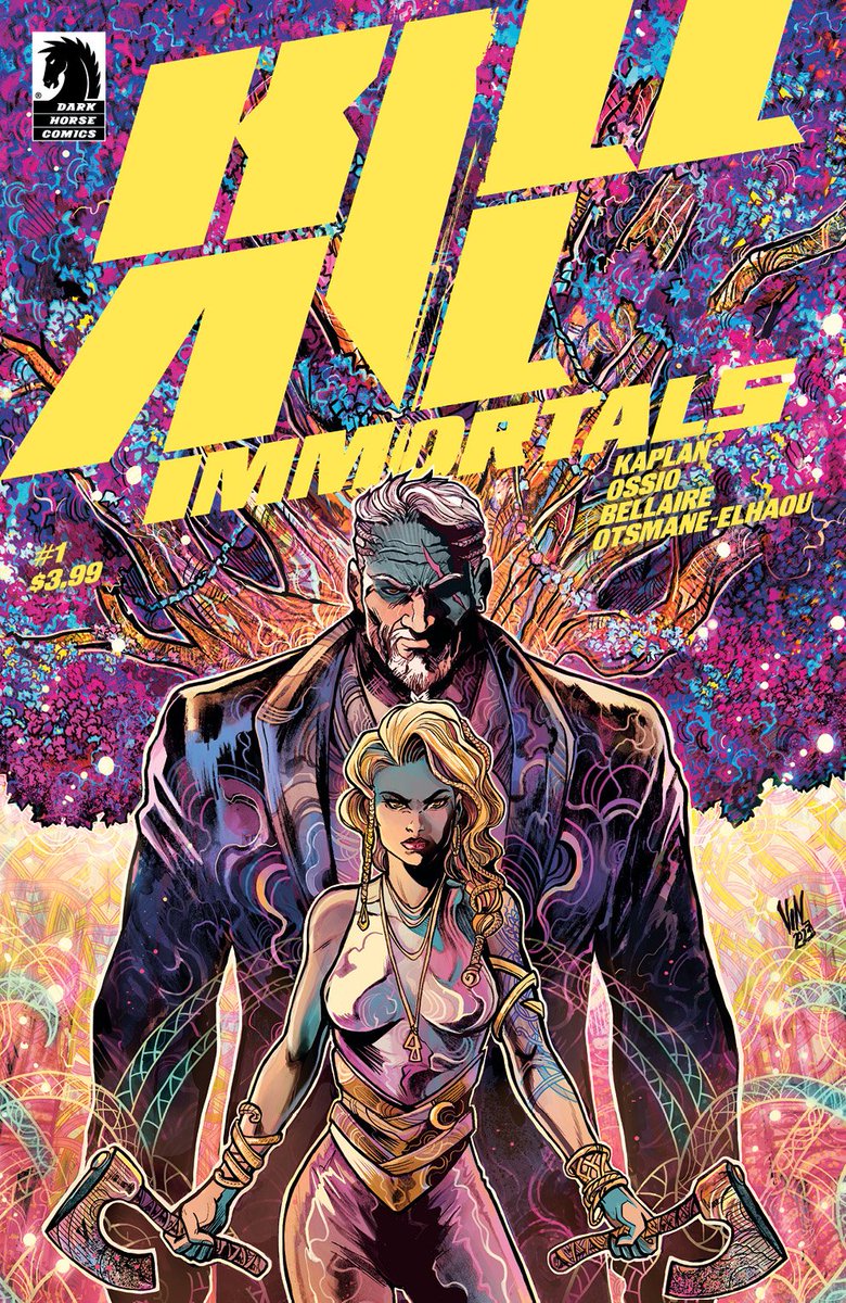 Variant Cover for 'Kill all immortals', a newseries by @zackkaps @FicoOssio, #jordiebellaire, @HassanOE @hellomuller + @oliverbarrett. Published by @DarkHorseComics  #darkhorse #killallimmortals #cover