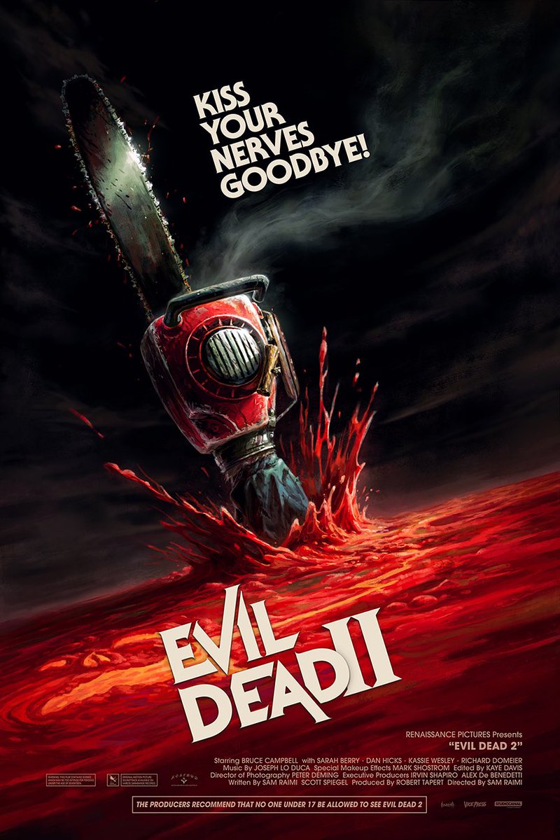 JamesBousema's tweet photo. Officially Licensed Evil Dead II
Poster I did for @VicePressNews https://t.co/gZiDbL6lbX