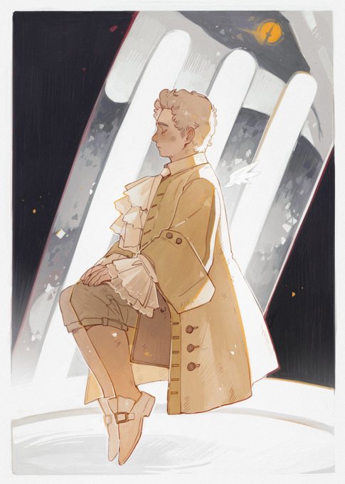 「blonde hair yellow coat」 illustration images(Latest)