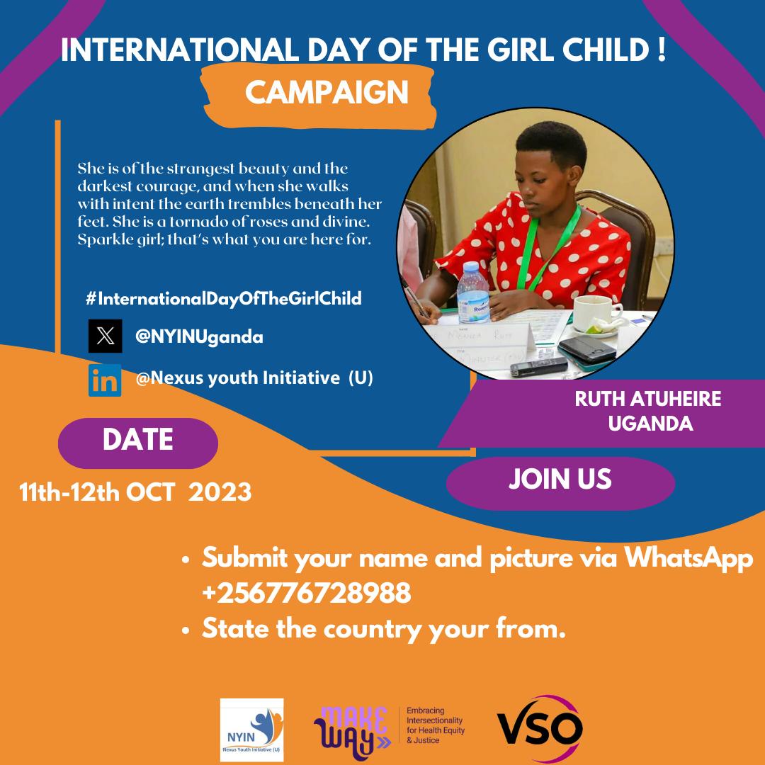 She is beautiful🥰❤️
She is courageous💪
She is a tornado🌪️of roses🌹aND divine😇
Sparkle girl✨✨; that's what you are here for.🥳🥳
#InternationalDayOfTheGirl2023