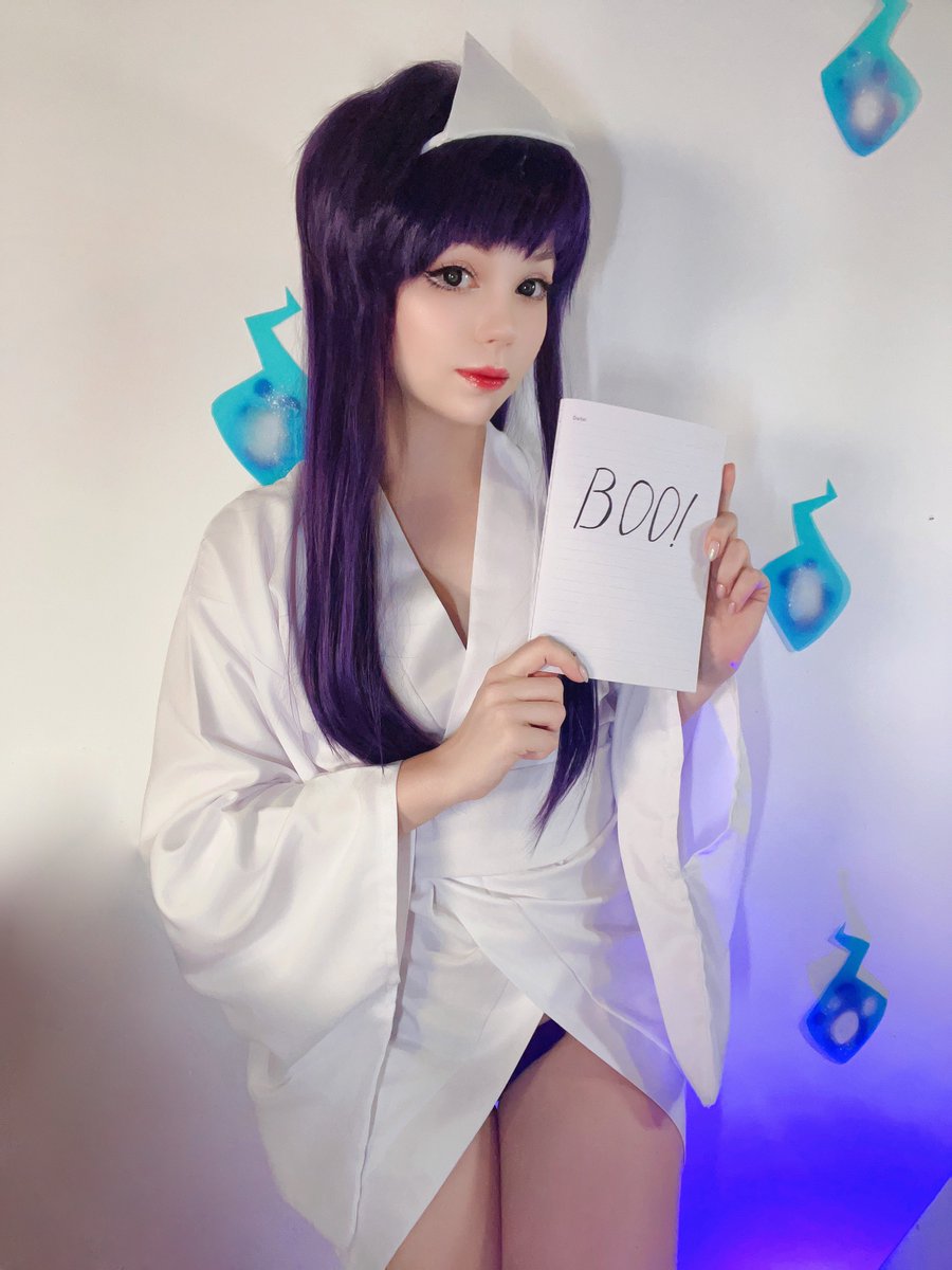 caticornplay's tweet photo. Do you like ghost Komi? 👻 https://t.co/cfuHi3VfRI