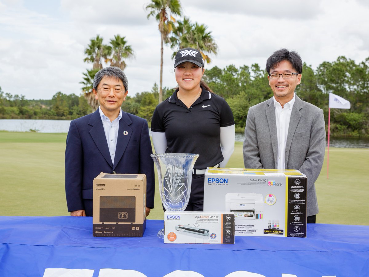 Congratulations to Auston Kim on winning the Epson Tour Championship!🏆 Auston tied the all-time scoring record on the Epson Tour shooting 23-under par. With this win, she earned her LPGA Tour card for 2024. Congrats Auston!👏 #LPGA #EpsonTour