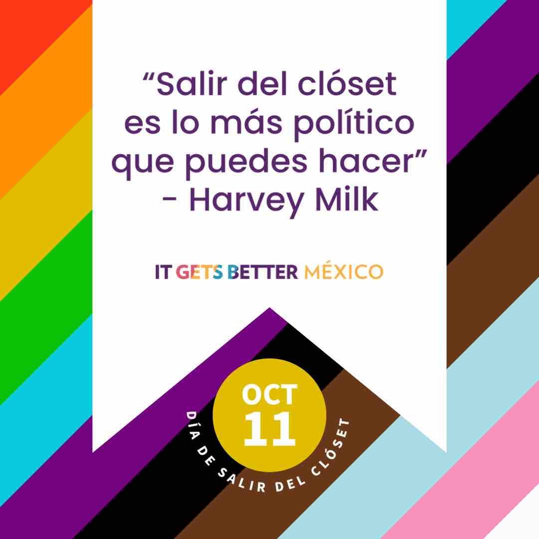 ItGetsBetterMx's tweet photo. 🏳️‍⚧️🏳️‍🌈 Todo a su tiempo. Cuando decidas salir del clóset, recuerda que hay toda una comunidad lista para acompañarte, no estás sole. #ComingOutDay https://t.co/8RecbohgZn
