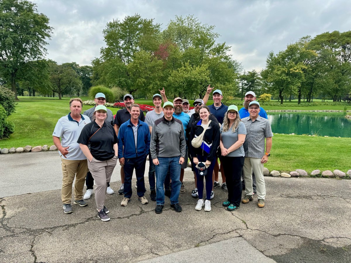 Atwell_LLC's tweet photo. The Atwell Team from our #Naperville office recently sponsored a hole at the Northeast and Chicago Chapters' Illinois Professional Land Surveyor's Association Golf Outing. #AtwellLife #IPLSA #LandSurveyors https://t.co/X2v5thAVgL