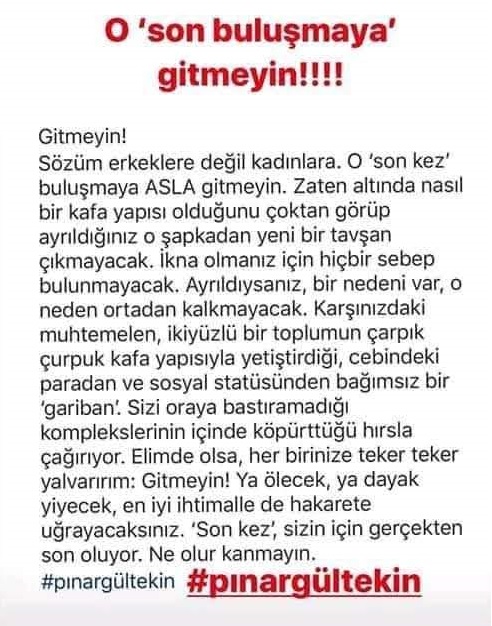 #DünyaKızÇocuklarıGünü kutlu olsun.👧
Son buluşmaya gitmeyin..!