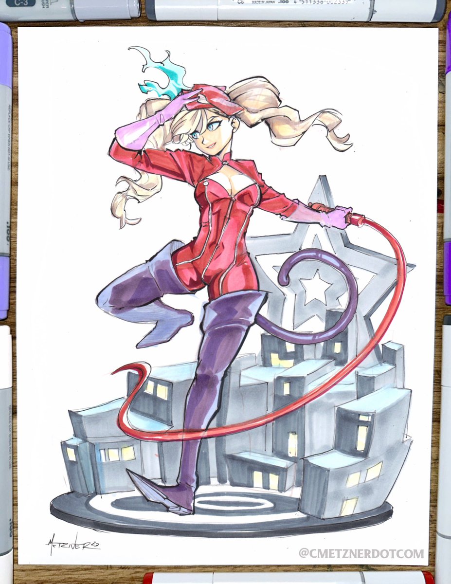 cmetznerdotcom's tweet image. Day 11 of statue-tober: Ann Takamaki (P5)