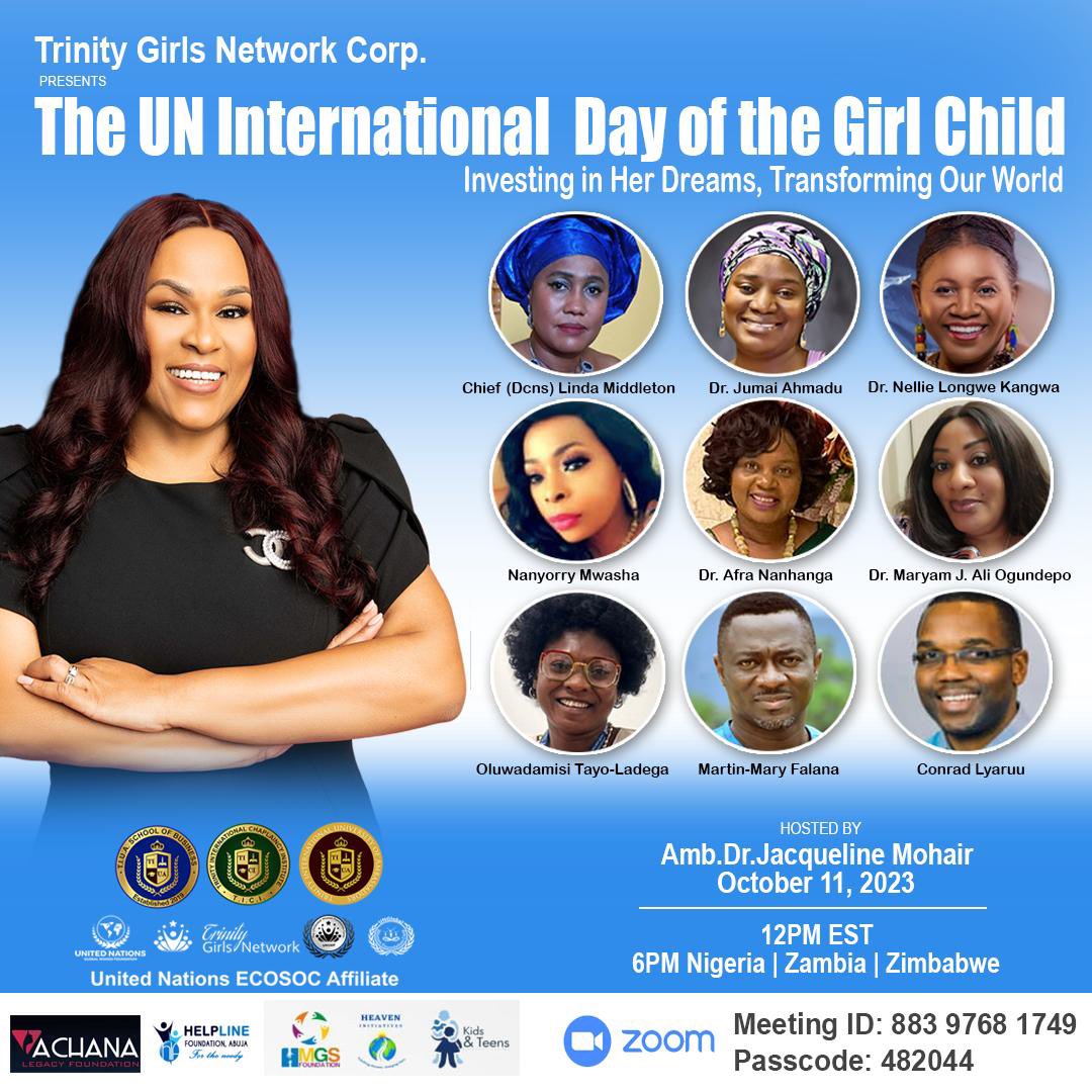 International Day of the Girl Child 2023 aim to unite adolescent girls…….
HMGSF in collaboration with other stakeholders invite you to join a zoom discussion today.
See you then!! Together we can❤️❤️
#internationaldayofgirlchild2023
@unicef
@unesco
@unwomenafrica