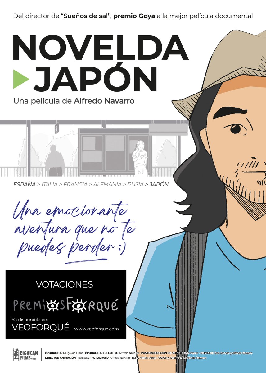 Emocionados por la candidatura de "NOVELDA-JAPÓN" en los Premios Forqué. ¡Votaciones el 17 de octubre! Invitamos a los miembros de EGEDA a disfrutar de esta emotiva película en VEOFORQUÉ, ¡Consideren su voto a Mejor Largometraje Documental! #EGEDA  #PremiosForqué #🎥✨