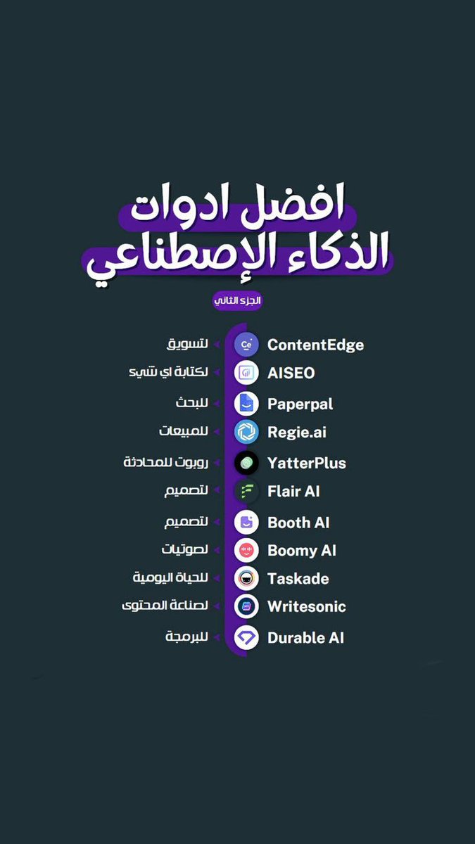 Amralalshikh's tweet photo. في مليون أداه ذكاء اصطناعي هذي الفترة وأغلبها ما تستاهل التجربه علشان كده جايبلك 4 أدوات بالذكاء الاصطناعي كنت اتمنى لو كنت أعرفها من الأول.

لوجه الله بعطيك هذي المواقع تابع الثريد للآخر 😍✨ https://t.co/a5La7ESZZ8
