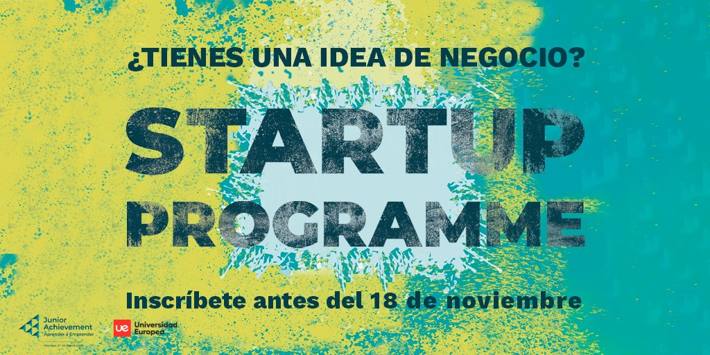 UEuropea's tweet image. ¡Arranca #StartupProgramme 2023-24!  

Si tienes menos de 30 años y una idea emprendedora, sigue leyendo.  Colaboramos con #JuniorAchievement para lanzar una iniciativa para que conviertas tu idea en un proyecto empresarial.  

¿Lo tienes claro? 👉
es.surveymonkey.com/r/XVISUPinscrip