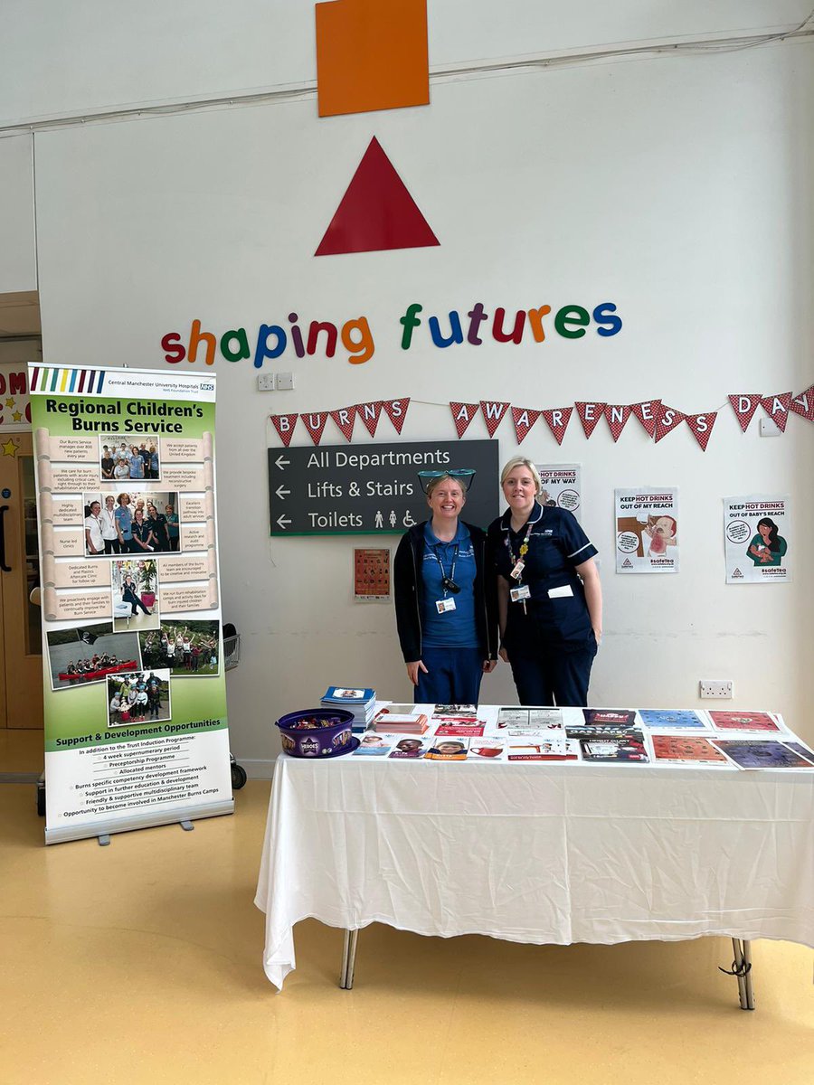 Come join us in the main atrium for Burns Awareness Day #beburnsaware
