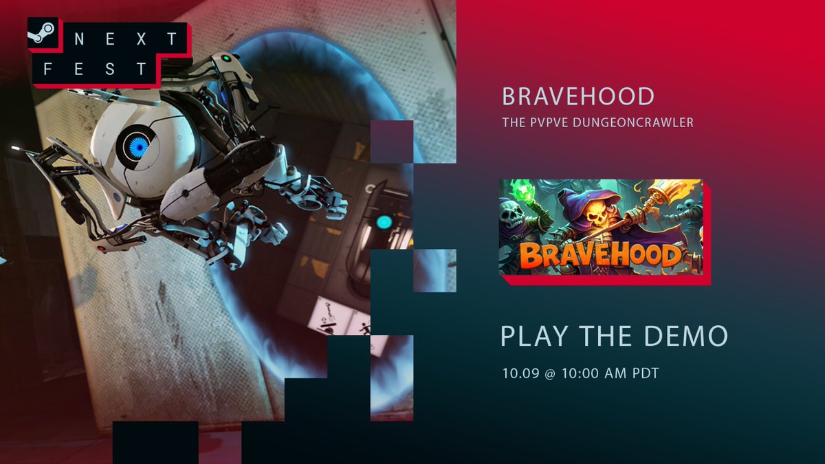 Bravehood beta version will be available to play at Steam Next Fest! We will do livestreams and make giveaways. You can give your feedbacks after playing the demo, we will improve them much better!

Wield your swords ⚔️ #nextfest #SteamNextFest  #indiegames