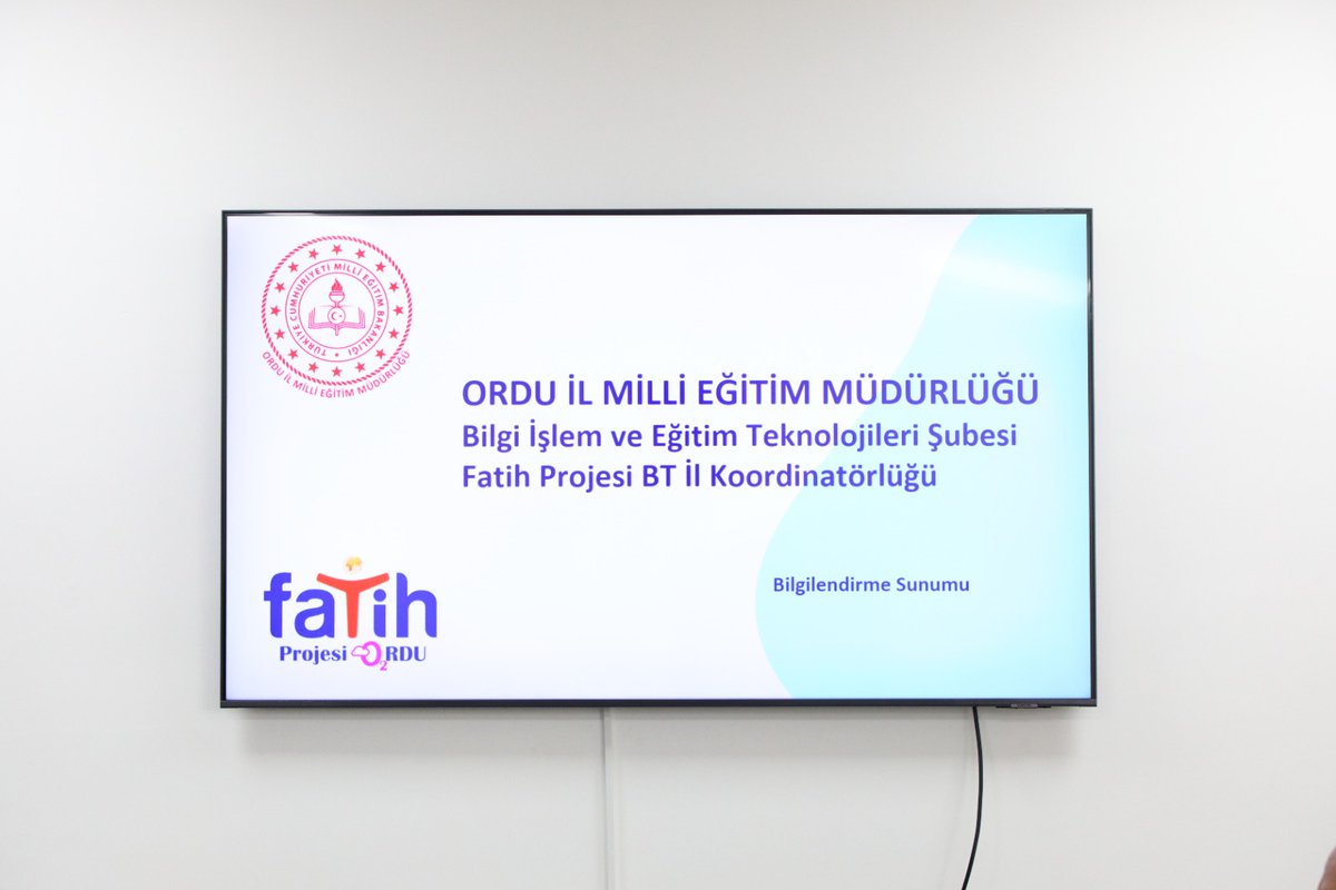 Müdürümüz Mehmet Fatih Vargeloğlu başkanlığında, Bilgi İşlem ve Eğitim Teknolojileri biriminden sorumlu Şube Müdürü Rifat Yenen, Fatih Projesi Eğitmenleri ve MEBBİS yöneticilerinin katılımlarıyla değerlendirme toplantısı gerçekleştirildi.

#eğitimkentiORDU
#Ordu 

<a href="/tcmeb/">Millî Eğitim Bakanlığı</a>