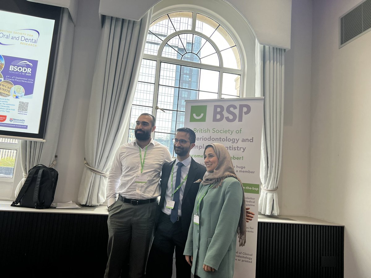 Well-done to Ayman Al-bassi winning the runner up prize for his presentation @ the joint BSODR PRG -BSP event. #BSP2023 @livunidentistry @LivuniILCaMS @emmoawad @LongridgeNick @FadiJarad @BissellProf