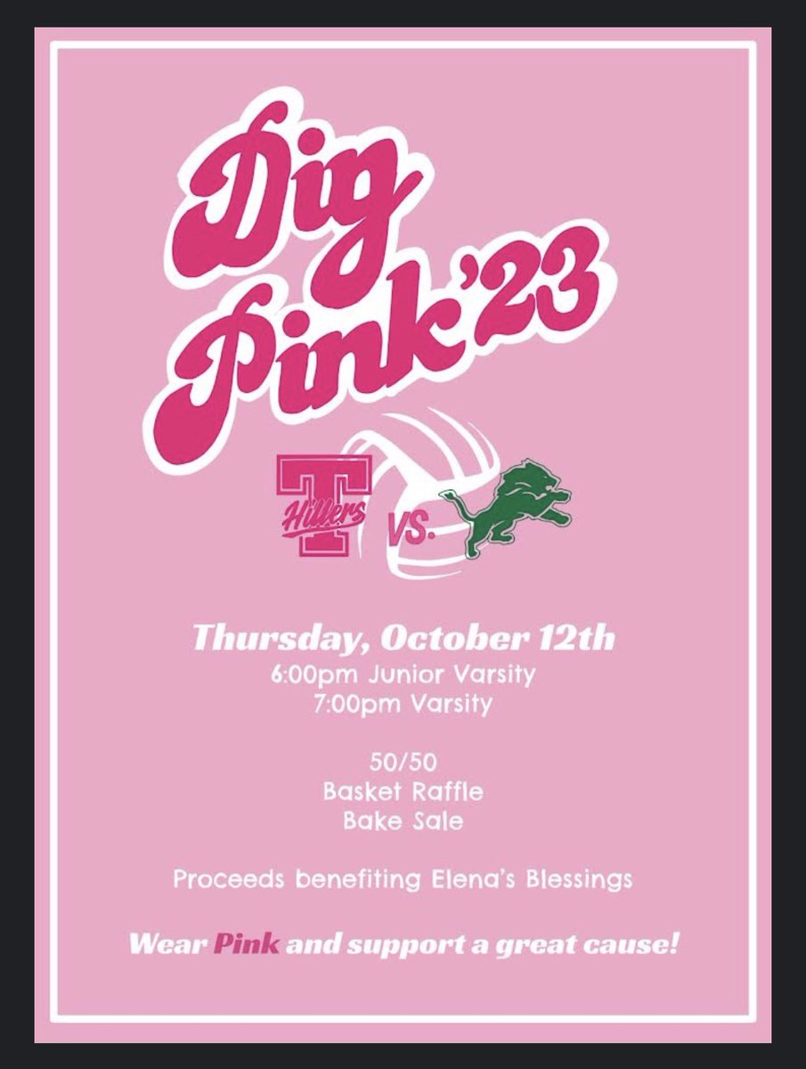 🩷🩷Dig Pink is TOMORROW! 🩷🩷

Put it on your 🗓️ <a href="/hillerhooliganz/">HILLER HOOLIGANS</a>