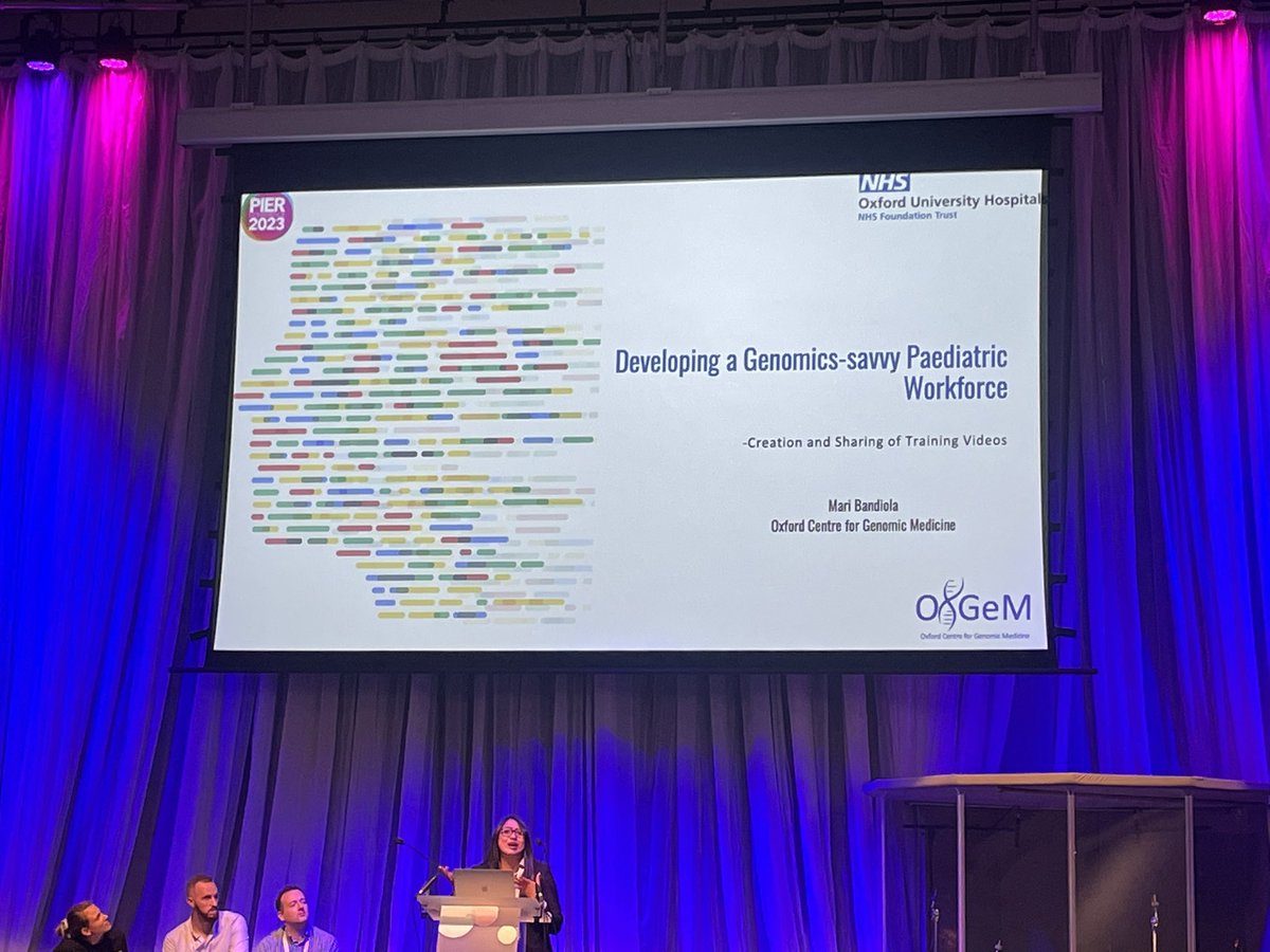 SotonHannah_EBC's tweet image. Mari Bandiola with the importance of training on genomics in paediatrics and embedding this in everyday care. Genomics is no longer niche. 

- Vital for diagnosis, prognosis, testing relatives, currently free at point of delivery in the UK. 
#PIER2023 @pier_network