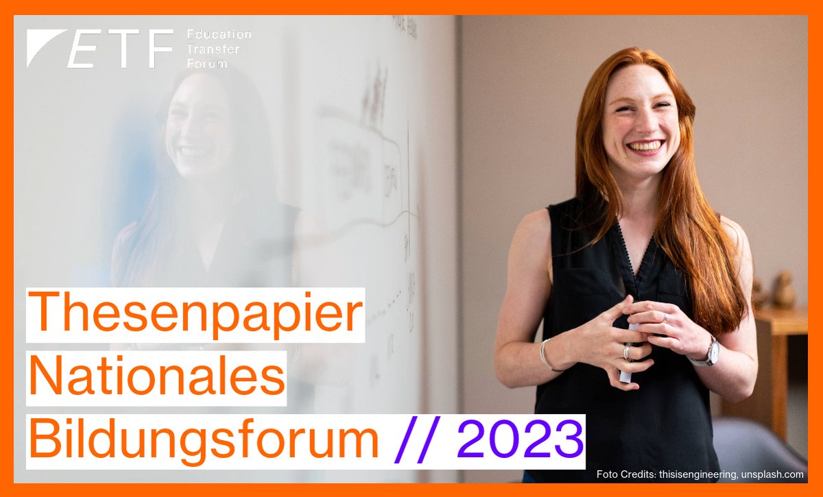 Das Thesenpapier des Nationalen Bildungsforum 2023 ist jetzt online! Alle gesammelten Erkenntnisse, Impulse und Lösungsansätze zum Thema „#Lehrkräftemangel als Chance“, gebündelt in neun konkreten Thesen. Jetzt herunterladen: 👉bit.ly/3ZNvi0F

#bildung #schule #lehrer