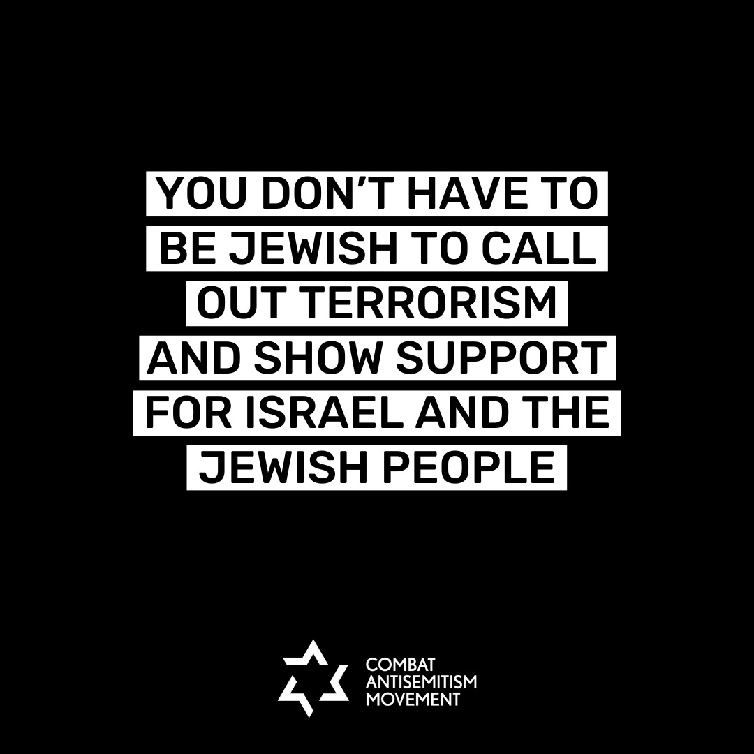 This is just a friendly reminder that you don't have to be Jewish to show support for Israel and the Jewish people.