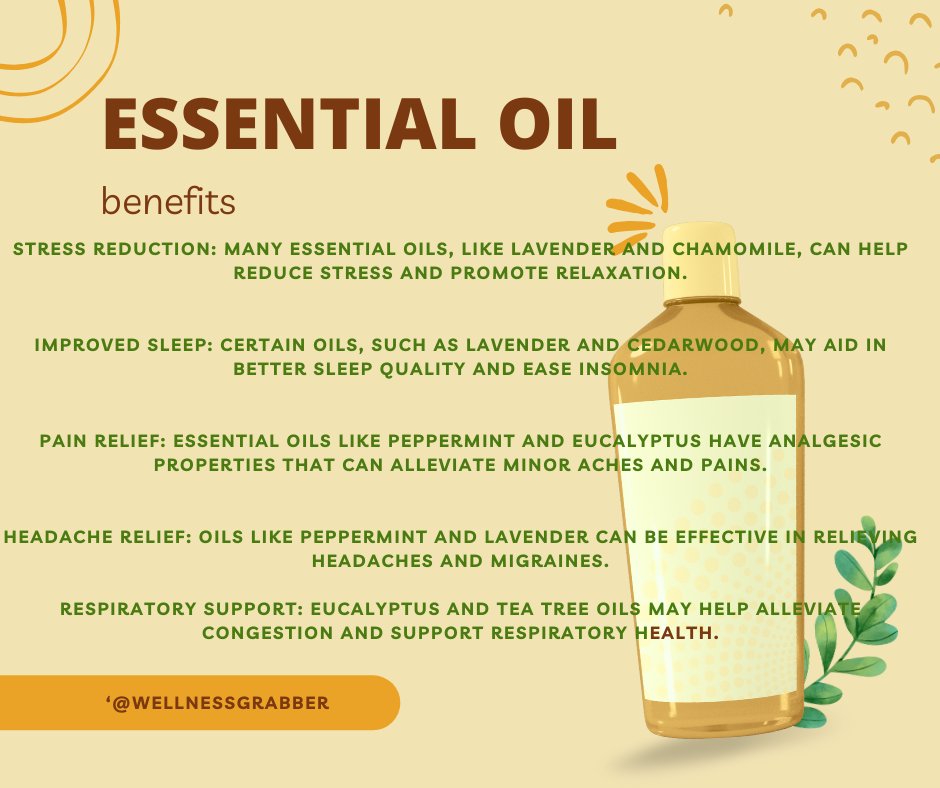 Wellnessgrabber's tweet photo. Just some of the many  benefits to essential oils. #wellnessgrabber #wellness https://t.co/6XtAUtGI4N