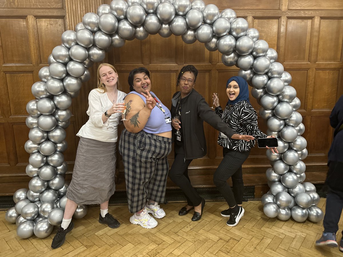 Some of the Black History Year team celebrating @UniWestminster getting a Silver Teaching Excellence Framework award! @WestminsterSU @edi_uow 🖤#WeAreWestminster #BlackHistoryMonth2023 #BlackHistoryMonth
