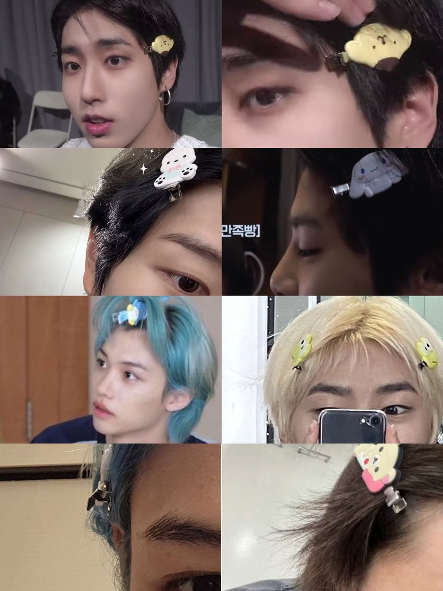 bobalix_'s tweet photo. them wearing these cute hairclips>>> https://t.co/6xFzJCqMM4