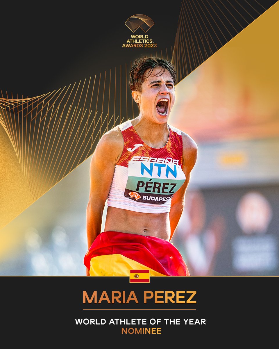 Female Athlete of the Year nominee ✨ Retweet to vote for María Pérez 🇪🇸 in the #AthleticsAwards.