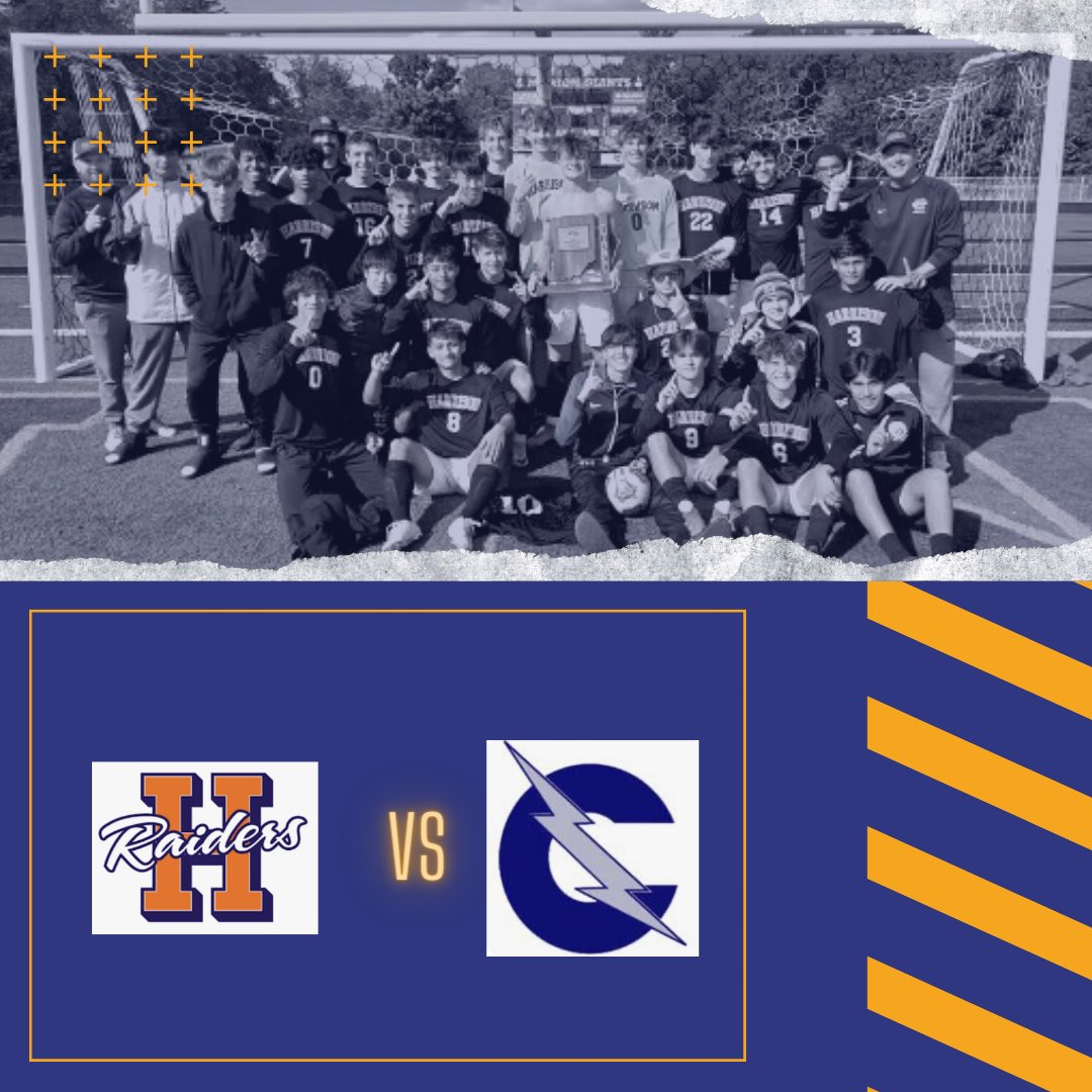 HHSoccerRaiders's tweet photo. ITS REGIONAL SEMI FINAL GAMEDAY

A BIG TIME match up at our very own Raider Field

We need everyone to be loud!! 
7pm start time https://t.co/yixyhKoIw5