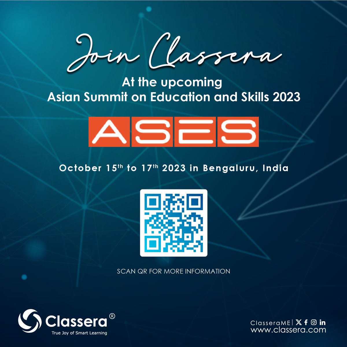 Classera's tweet photo. Classera is honored to be a #SilverPartner at the prestigious Asian Summit on Education & Skills #ASES2023, India’s premier leadership event for education and skills.
Join us at the internationally recognized ministerial forum!
Register now: https://t.co/dMyjfzeLeB https://t.co/veaN25WFKh